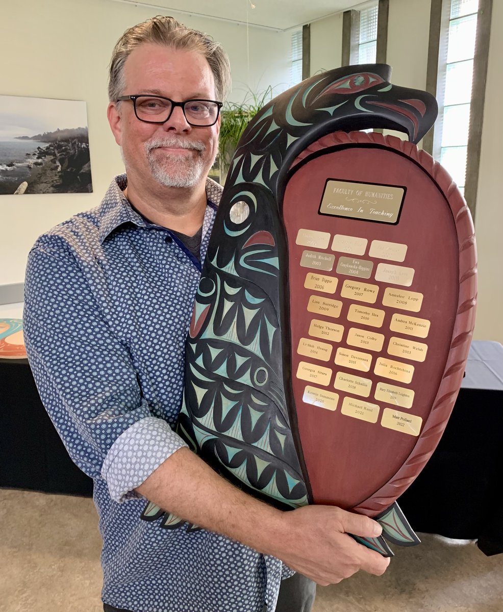 uvic_geru's tweet image. Congratulations to Dr. Matthew Pollard on being recognized with the Humanities Award for Excellence in Teaching!