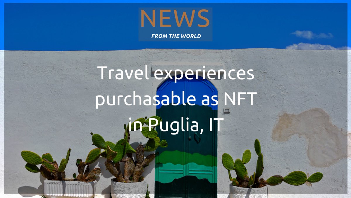 #TheToms is a project born in #Puglia where they promote hotels, outdoor activities and more as NFTs.
This is one of the first Italian projects to launch an #NFT tourism promotion, beating the competition of destinations such as Dubai and MIA

#web3 #Travel #nfttravel #nftbooking