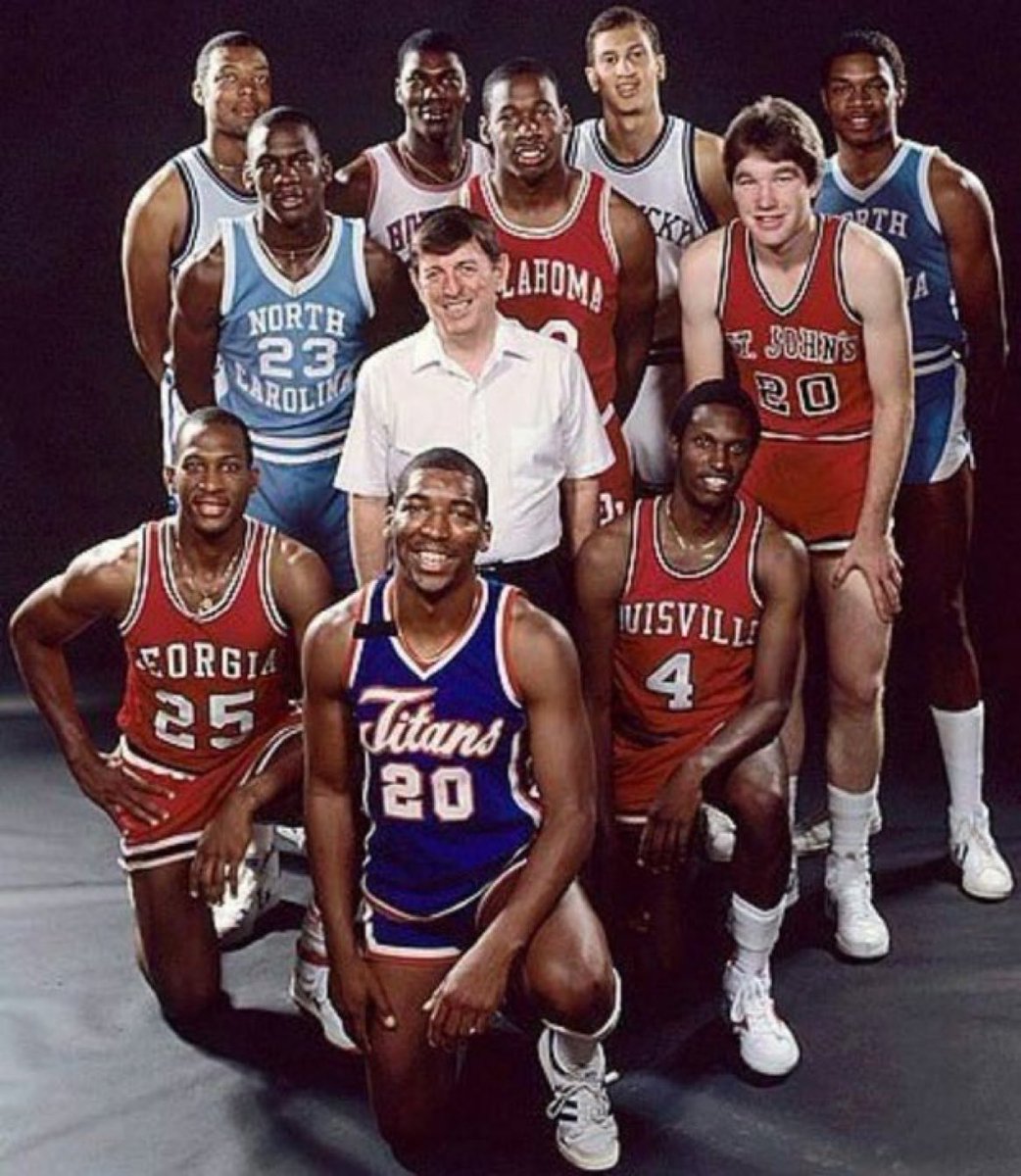 Super70sSports's tweet image. When the college All-American team was good enough to make the NBA playoffs …