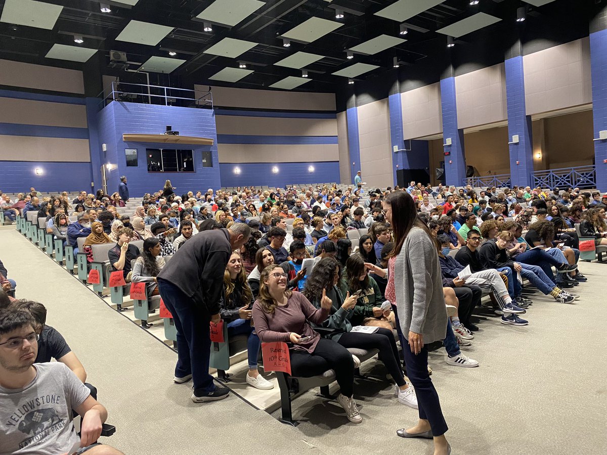 Congratulations to all of our PTSA academic award honorees. Glad to have this in person again!’