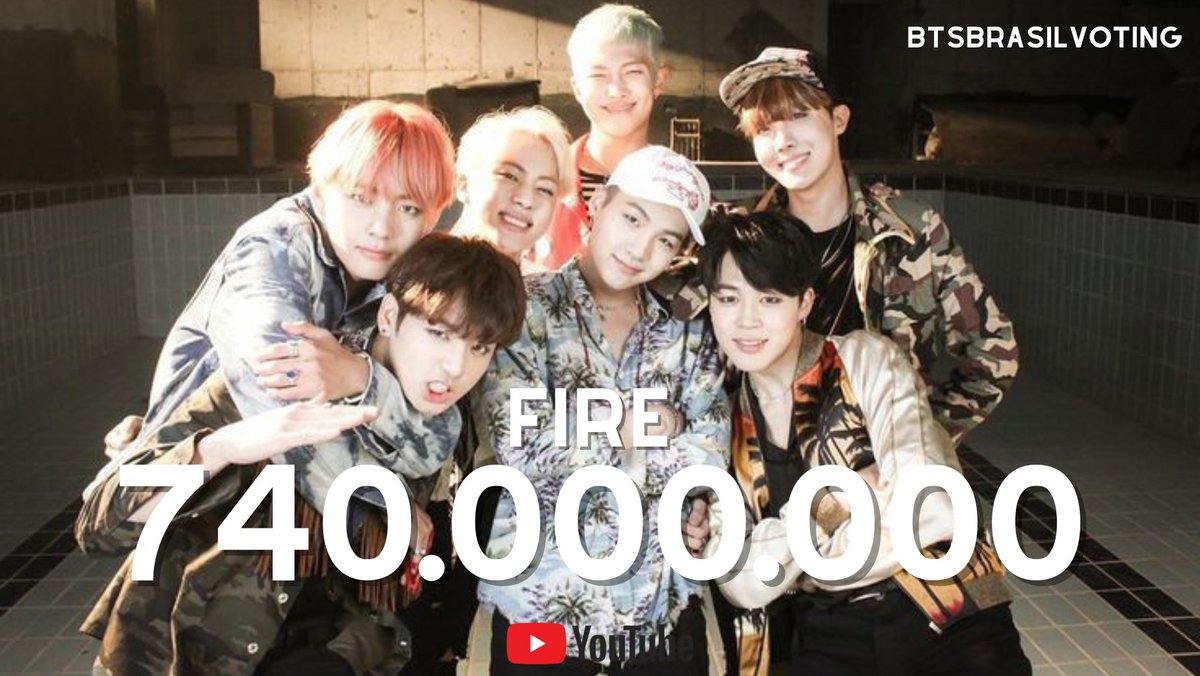 Jornalbangtanbr's tweet photo. 📰 • 'Fire' ultrapassou 740 milhões de visualizações no YouTube!
@bts_twt #BTS #Firebts
🐼 ©️BTSBrasilVoting https://t.co/eg6vlhpNTS