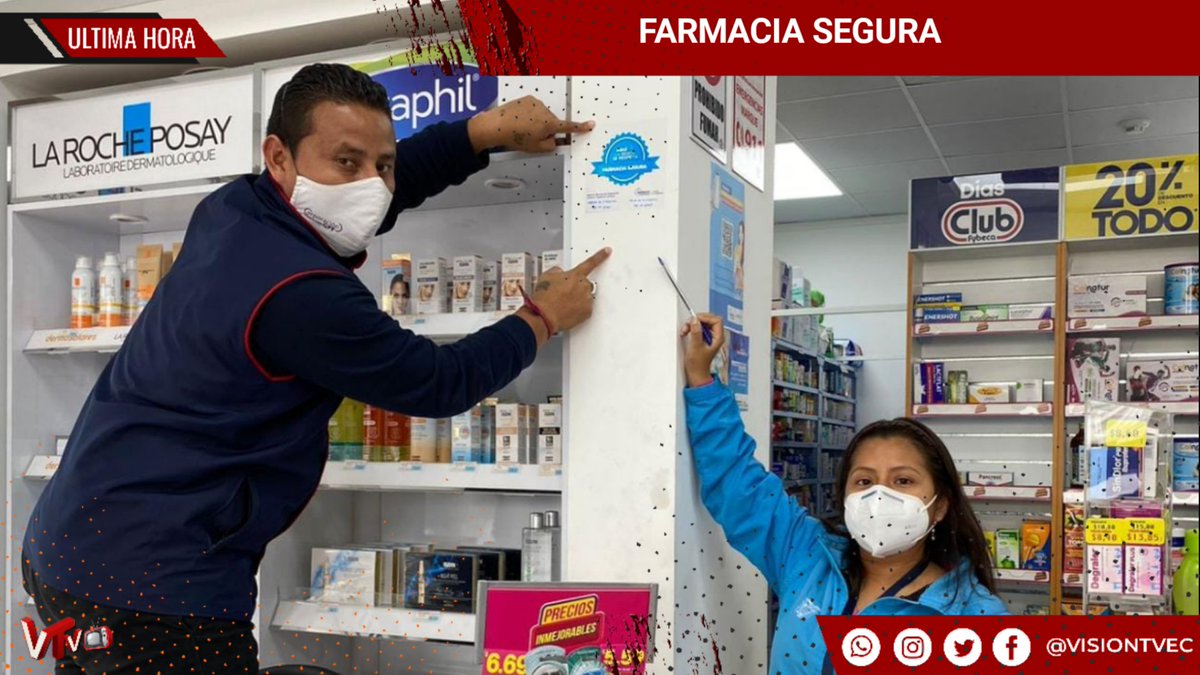 VisionTVec's tweet photo. #ArcsaCZ5 #farmaciasseguras 

#LALIBERTAD YA CUENTA CON CUATRO “FARMACIAS SEGURAS” CERTIFICADAS POR #ARCSA

Link 👇👇👇
https://t.co/J66AKypf2A https://t.co/zPBZaxvdDa
