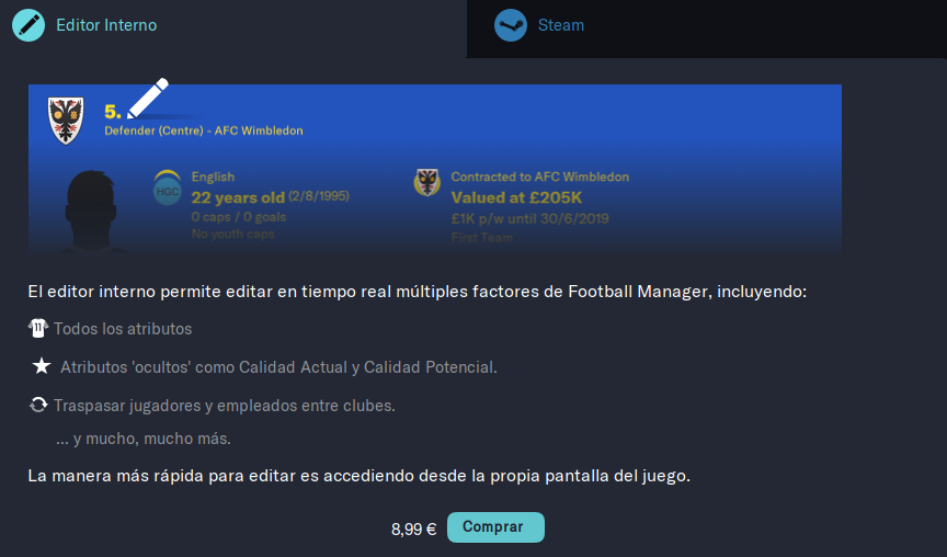 FootballMSpain's tweet photo. Parece que el gas ruso también afecta al precio del editor interno del juego, si no recuerdo mal en el #FM22 estaba a 5,99€ y este año a 8,99€. #FM23 #somosFMcomunidad ¿Qué opinan? @FMSite https://t.co/MBLe0HMzfU