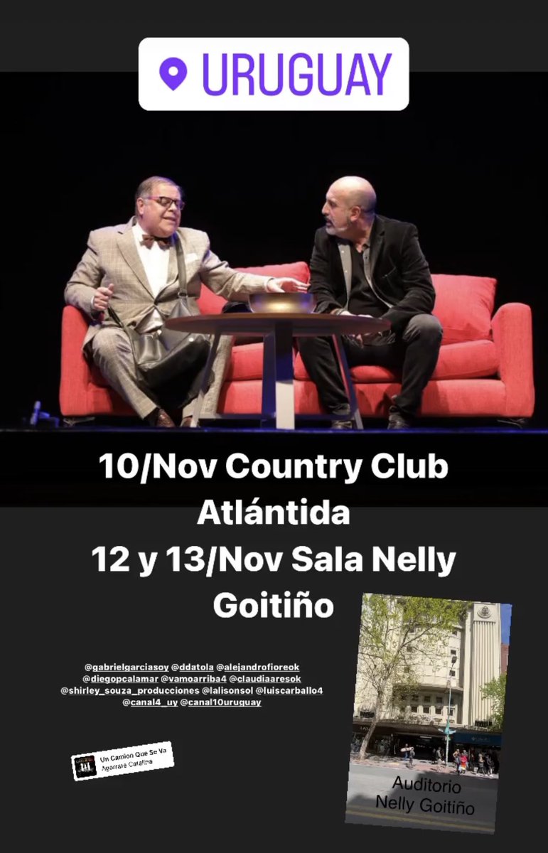 Desde este Jueves vamos con <a href="/Alefioreok/">Alejandro Fiore</a> hacer la Comedia LA CLASE x Uruguay