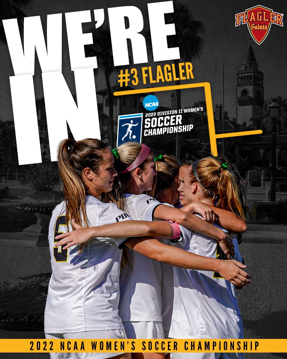 FlaglerSports's tweet photo. WE’RE IN‼️💃🏻 

@flaglerwsoc earns the #️⃣3️⃣ seed and will travel to host #️⃣2️⃣ Catawba for a first round matchup with #️⃣6️⃣ UNC Pembroke in the NCAA Southeast Regional‼️💪

#GoSaints https://t.co/7MX4uixmEL