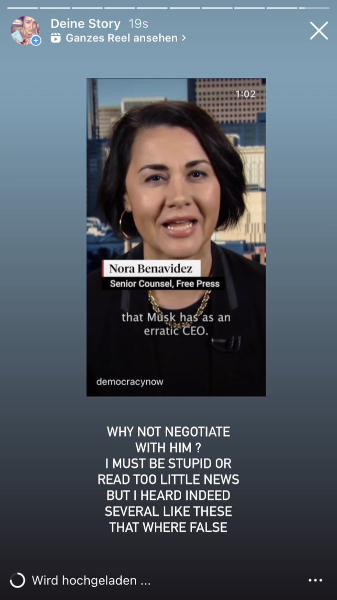 hrealities's tweet image. I am a huge @democracynow fan though i reduced my news to heal.
But am tired of researching „what Elon did“ and find out he didn‘t or i understand him somehow maybe. If he says #forgood why not #negotiate #constructively ? But i research again, thank you !