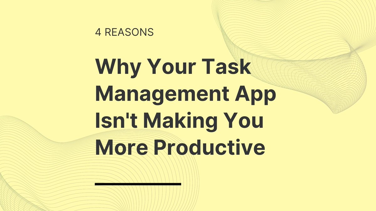 RealStickyApp's tweet image. It's tempting to believe a task management app helps boost your productivity, but there are four reasons why focus and efficiency continue to evade you. Sticky CEO David Williams explains why and what to do instead.

Have a look 👀 urltidy.com/KWtPf