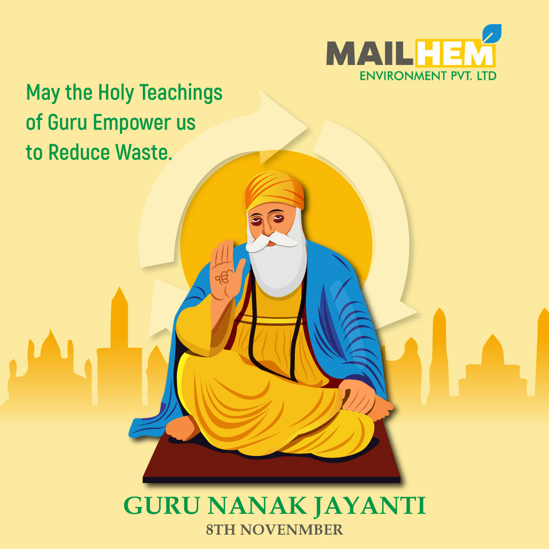 mailhemIndia's tweet photo. We hope that India and the world embrace the lessons of Guru Nanak Ji so that we can all welcome a future that's happy, healthy, and waste-free. Happy Guru Nanak Jayanti.  

#happygurunanakjayanti #mailhemenvironment 

Call - 9373597455 https://t.co/PuvYusPIvx