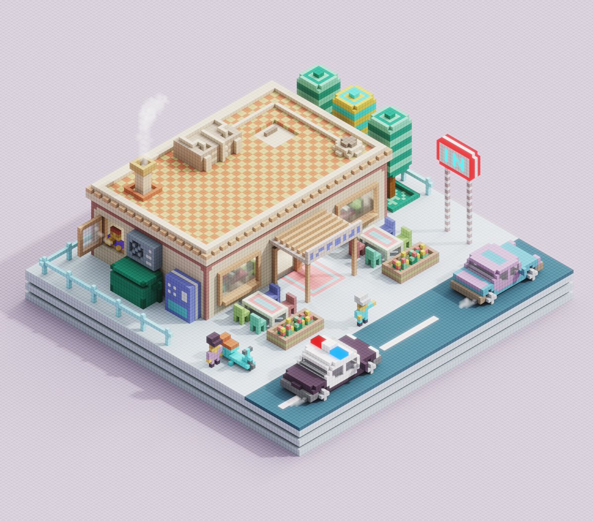 m4ndrill's tweet photo. Hi #artistsontwitter! Here's a random selection of my voxel artworks https://t.co/BJOIvKFKUi