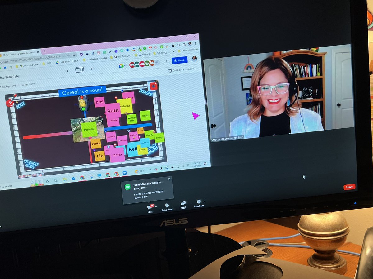 TechECISD's tweet photo. We had an awesome time this afternoon at our @friEdTechnology House Party with Shantel &amp; Melissa! 🥳🪩🕺💃💻 

Lots of great ideas shared &amp; many #teamECISD friends joined in! 

Be on the lookout for the invite to next week’s encore #Chromies! 😉 

@LottsOfEdTech @SummerfordStars https://t.co/F7r6ByHHEV