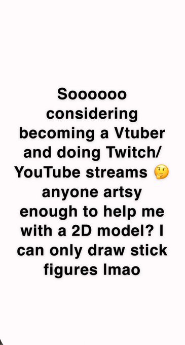 In search of a green haired 2D model! 😊 https://t.co/HR0WRYYGHZ