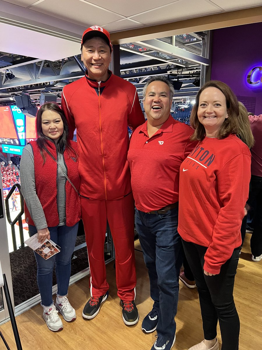 Mongolian Mike’s family in the house. Go Flyers!!! #dayton6th