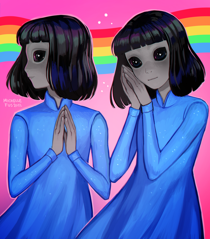 「Wanted to add my aliens  」|Michelle Fusのイラスト