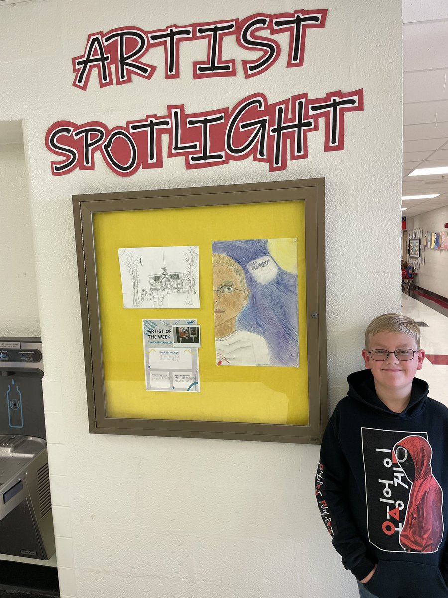 Congratulations to the Artist of the Week! Great job Tanner! You are a talented artist! #pondpanthers @PondElem @PondElemAP <a href="/art/">Arthur Bullard</a>