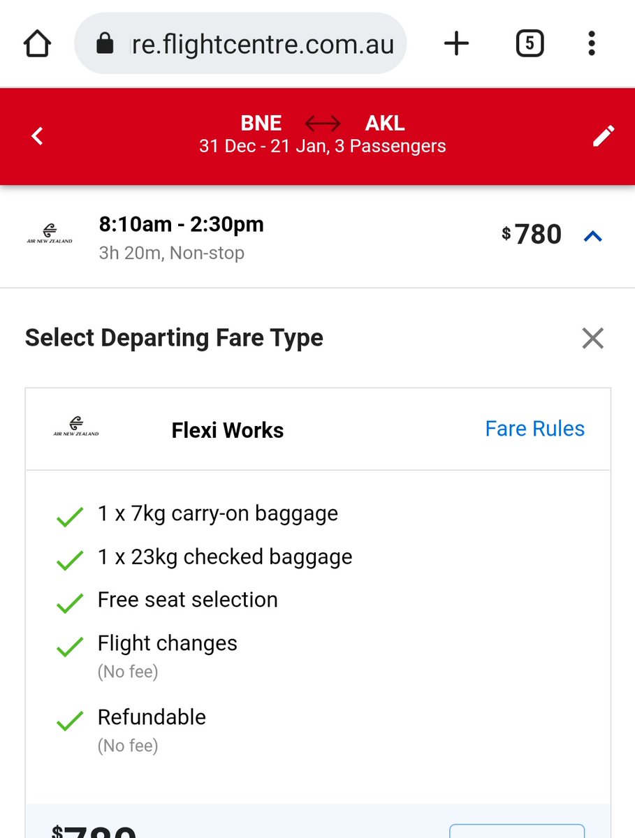 Never using FLIGHTcentre again. Reasons; 1. Pay for no fee flexi fare but it's $320 to change it, 2. The no fee refund is $50 (apparently policy), 3. It takes 12 to 16 weeks to refund, may be more, 4. Online service is awful. #false and misleading advertising #flightcentre