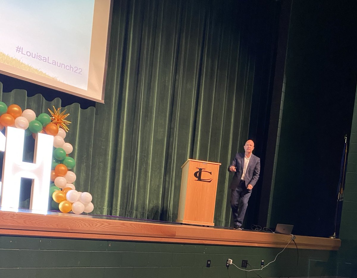 MNES_Roane's tweet photo. Powerful and motivating words from our keynote speaker this morning. ⁦@E_Sheninger⁩ #LouisaLAUNCH22 #TeamLCPS https://t.co/XWukQoBEkp