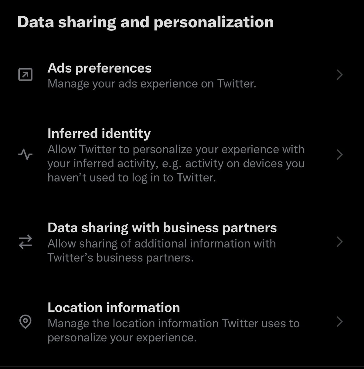 Hey y’all, after reading this thread, go head into your settings and turn all of these 4 things off. With the new management, they should not have access to any of this information.