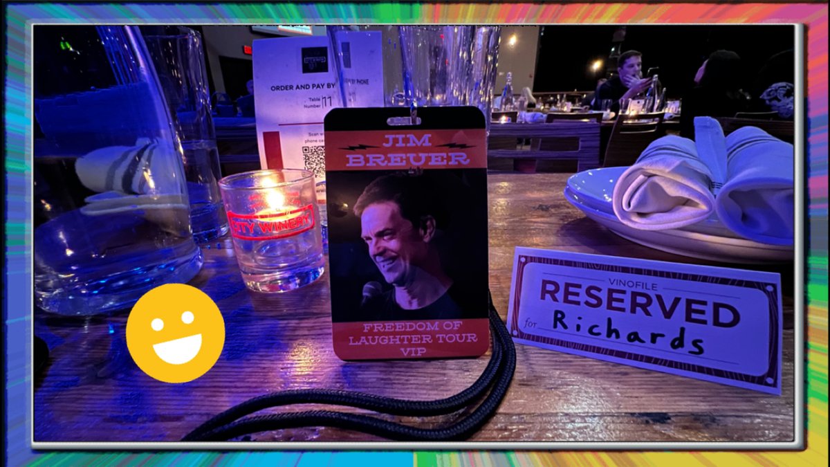 It’s on like #DonkeyKong with @jimbreuer at @citywinerynsh . #FreedomOfLaughterTour