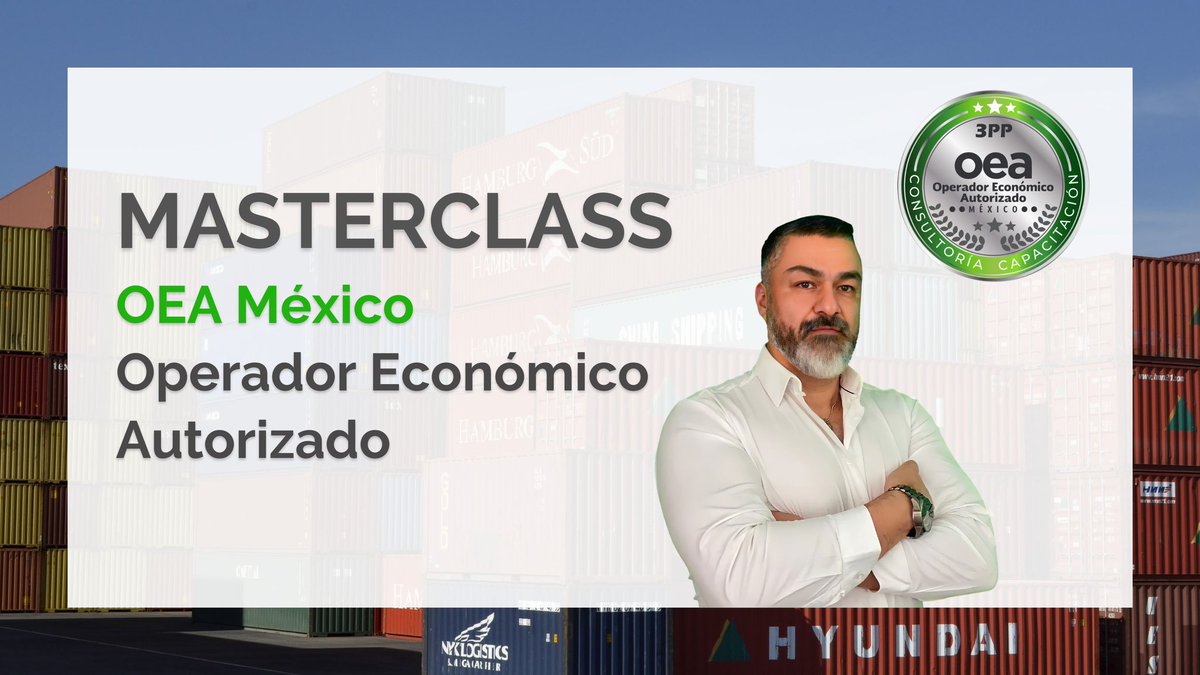 3ppScp's tweet photo. 👨🏻‍🏫 Revive nuestra Masterclass: OEA Operador Económico Autorizado

➡️ https://t.co/cfEwRDa1fS

🌐 https://t.co/80HArCeNHj

#3PP #ThirdPartnerProfessional #OEA #CadenaDeSuministro #OperadorEconomicoAutorizado #CertificacionOEA #SAT #Seguridad #Logistica https://t.co/Na0p4q7vSu