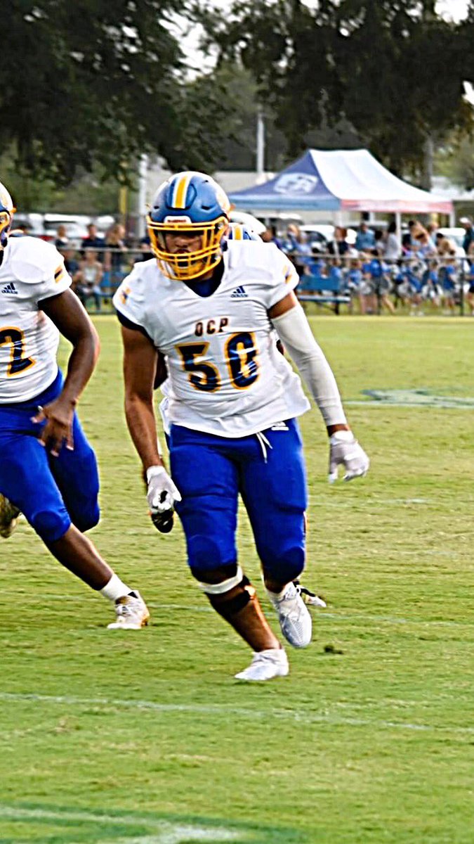 Congrats to 2023 OL/DL <a href="/SebastienSanti7/">Sebastien Santiesteban</a> on receiving offer from Oakland City University! #RhareBreed🔵⚔️🟡