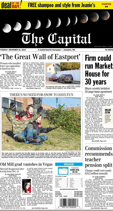 pwgphoto's tweet image. Twelve years ago I shot a decent eclipse that was combined for a A1 banner pic in The Capital.

You could also get a "Free shampoo and style from Jeanie's" as the Deal of the Day.

Aww, look at Earl Kelly's byline. RIP, you were a dogged reporter.

I may get up early tomorrow.
