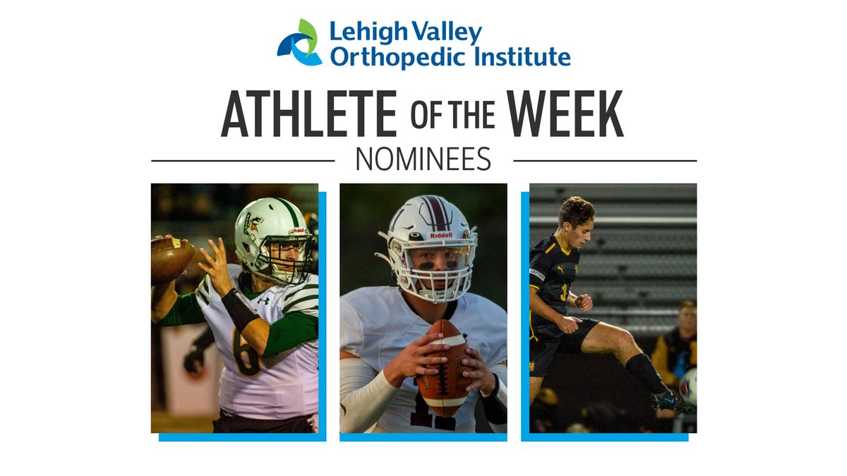 mcall's tweet photo. ATHLETE OF THE WEEK
Time to vote for this week's boys nominees! #LVHNaotw #lvvarsity
➡️ @ferguson_tamlin @ACCHS_Athletics football
➡️ Christian Fye, @CattyFootball @roughriders
➡️ @cayden_fitch @nwlehighsd soccer

@LVHN @LVHNSports
https://t.co/tKg6JaQR3V https://t.co/uthWpL1YyF