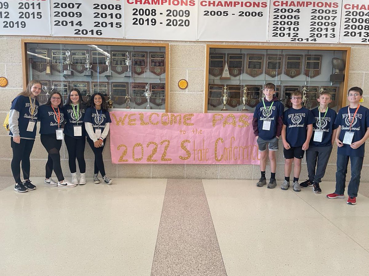 Very proud of our student leaders! Represented NOMS well at the State Student Council Conference. Networked with many other leaders across the state! Can’t wait to hear their ideas!