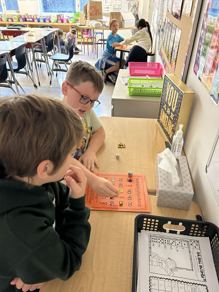 Practicing fact fluency with Multiplication BUMP! One of my favorites👌🏼