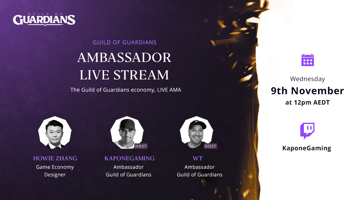 🎮 𝐀𝐌𝐁𝐀𝐒𝐒𝐀𝐃𝐎𝐑 𝐋𝐈𝐕𝐄 𝐒𝐓𝐑𝐄𝐀𝐌 🎮

Join GOG OGs &amp; Ambassadors <a href="/WT7791/">WT7791 | GamersGala🅧ie</a> &amp; <a href="/BBCan3Bruno/">Bruno Ielo</a> as they host a LIVE AMA with Game Economy Designer <a href="/yowitzer/">howie</a> 🔥

🗓️ Nov 9th
🕛 12pm AEDT
👉 bit.ly/3BzhBYA

Right after the Community Campfire! LET'S GOG! 🔥
