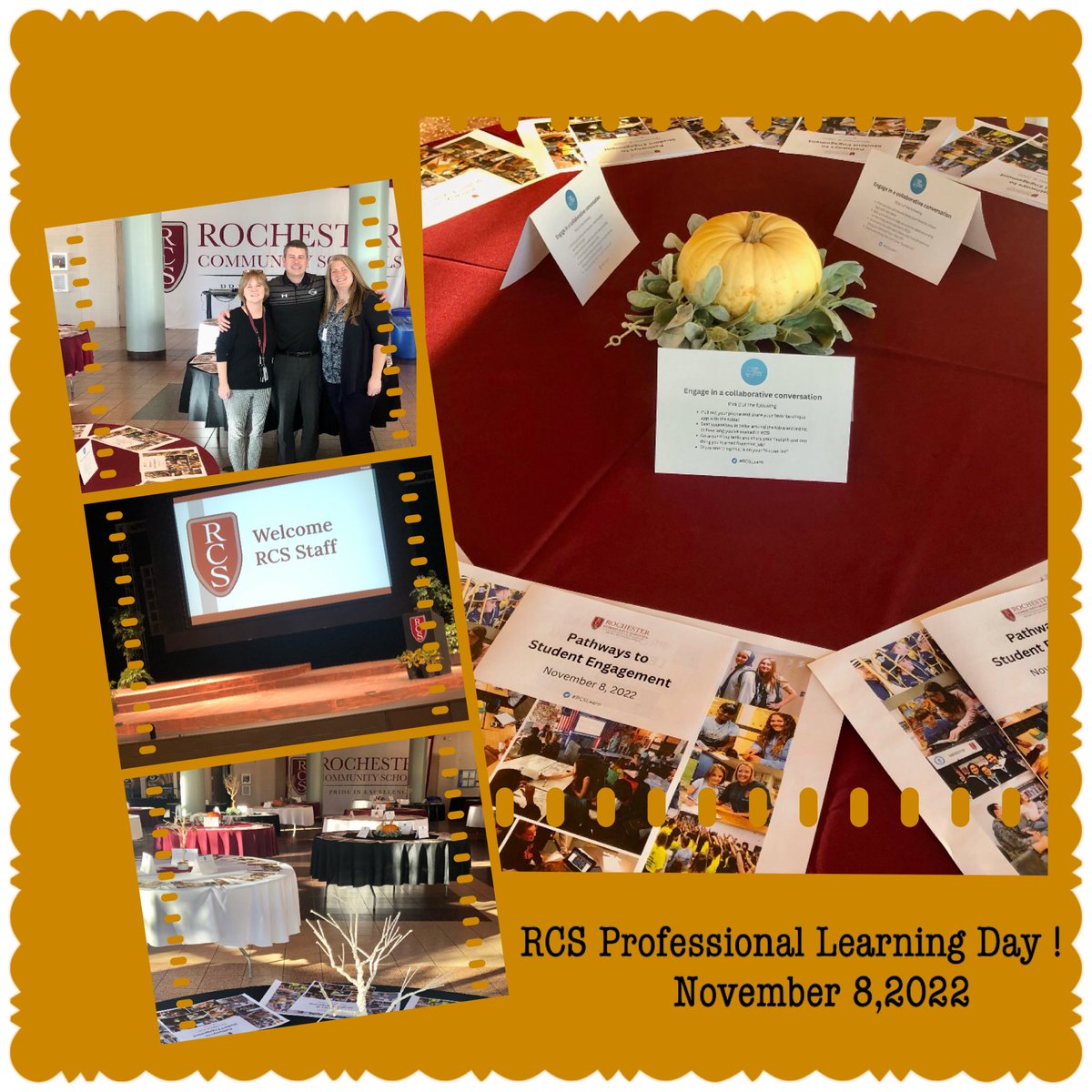 Excited to welcome staff and engage in collaborative conversations! A shoutout to administrators, teacher and student leaders who dedicated  today to ensure all colleagues have a meaningful professional learning day ! Welcome ⁦<a href="/HargreavesBC/">Andy Hargreaves</a> to Rochester⁩ !
#RCSLearn 🍎