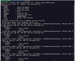 dominoc925's tweet photo. I have many music files in flac format and I wanted to convert them to a more compressed mp3 format with ffmpeg on Ubuntu. To ease the conversion task, I decided to write this simple shell script to do the job https://t.co/3rDIad9pgC #Linux #Ubuntu #MP3 https://t.co/eIHzBaV1m2