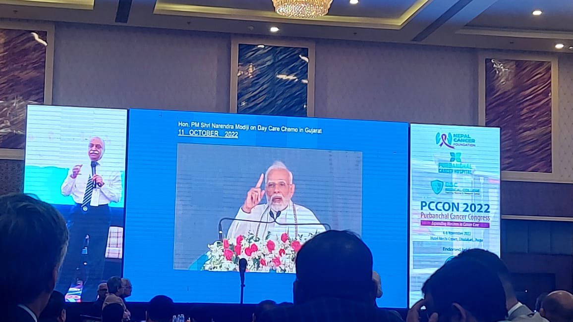 Dr Dinesh Pendharkar MD PhD FASCO (@dineshpendhark4) on Twitter photo Honored to be presenting keynote address at Purvanchal cancer congress in Nepal.Health system strengthening at scale is the key element in reducing disparity and offering equity. <a href="/RifatAtun/">Rifat Atun</a> <a href="/uicc/">Union for International #CancerControl</a> <a href="/WHO/">World Health Organization (WHO)</a> <a href="/MoHFW_INDIA/">Ministry of Health</a> <a href="/narendramodi/">Narendra Modi</a> Honored to be presenting keynote address at Purvanchal cancer congress in Nepal.Health system strengthening at scale is the key element in reducing disparity and offering equity. <a href="/RifatAtun/">Rifat Atun</a> <a href="/uicc/">Union for International #CancerControl</a> <a href="/WHO/">World Health Organization (WHO)</a> <a href="/MoHFW_INDIA/">Ministry of Health</a> <a href="/narendramodi/">Narendra Modi</a>