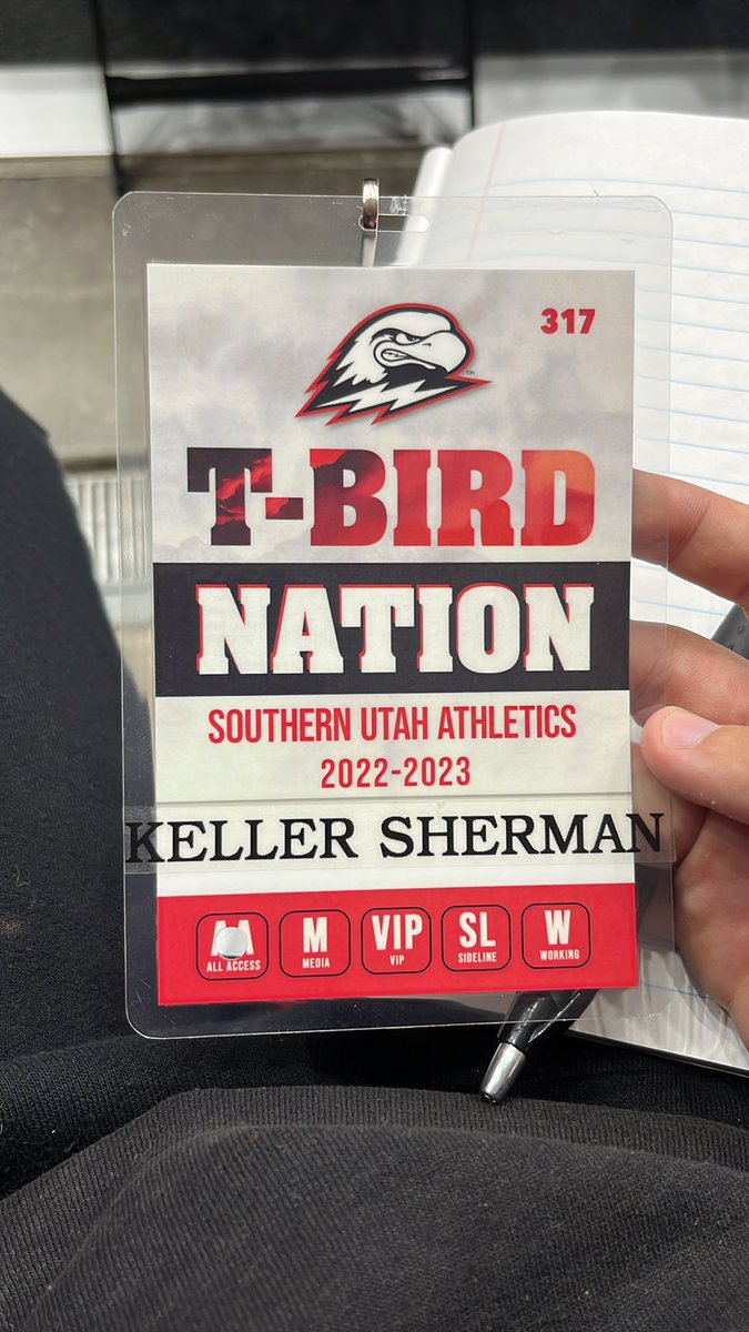 KellerSherman12's tweet image. Proud moment! #credentialed #TBirdNation