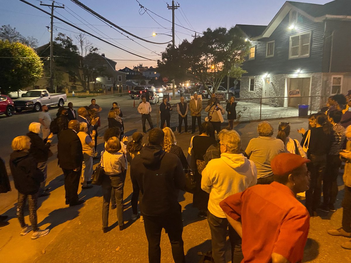 Great crowd of local residents in <a href="/LongBeach11561/">Long Beach, New York</a> on election eve! Voters from all backgrounds get the message and are going to be showing up at the polls en masse tomorrow to protect our fragile democracy from crazy extremists like my opponent. Special thanks to <a href="/hakeemjeffries/">Hakeem Jeffries</a>!