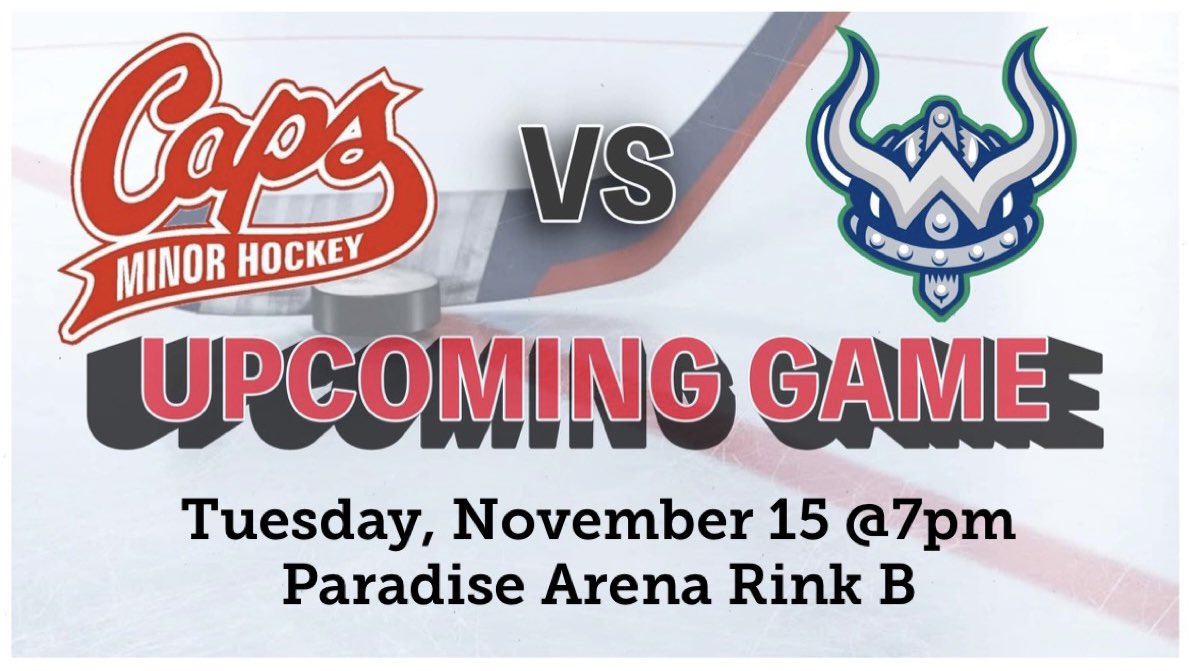 What a night of hockey!!! Caps defeat Blades 2-1 on home ice 🔔🔔🔔🔔 Next up, we are back to face Paradise in their barn. ❤️🖤❤️🖤 LETS GO!!!