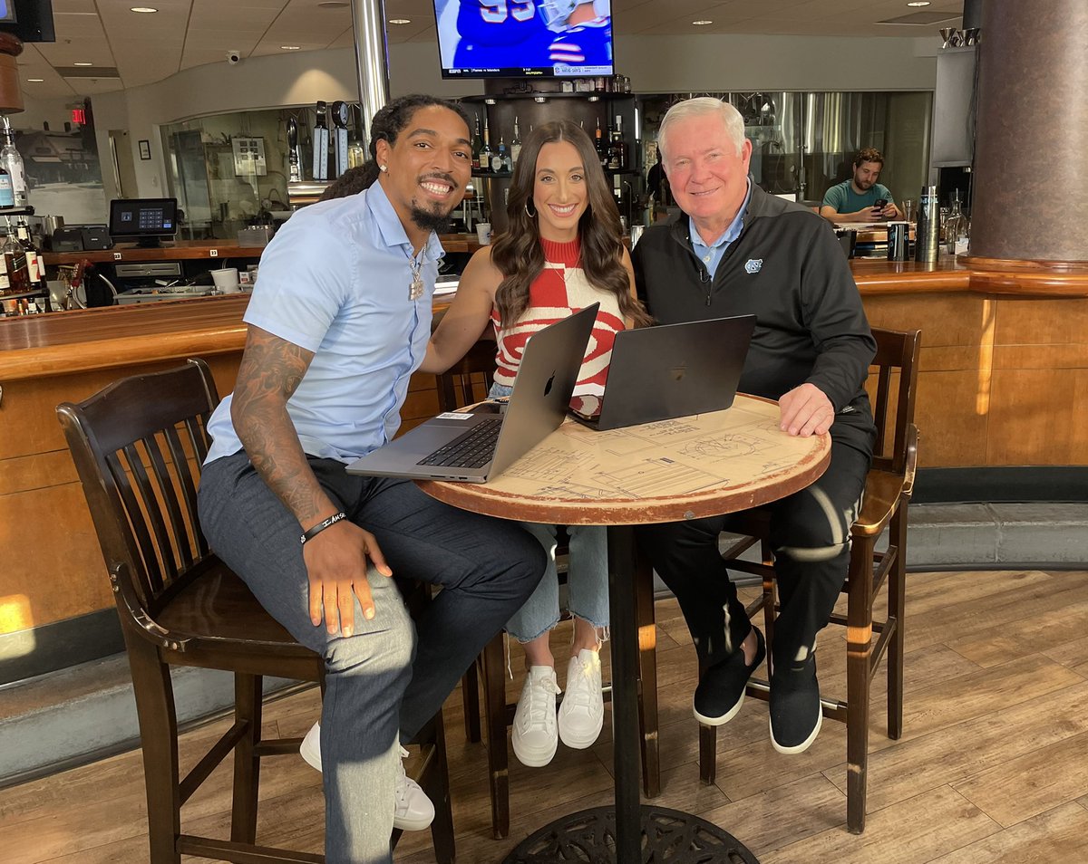 Surrounded by Tar Heels today 🐏

Fun day kicking off college basketball with a live ‘ACC PM’ from <a href="/TheTopoftheHill/">Top of the Hill</a>! And you know we had to talk football, too, after another wild weekend.

Big thanks to <a href="/CoachMackBrown/">Mack Brown</a> for stopping by. UNC is rollin. Back to the basement Tuesday!