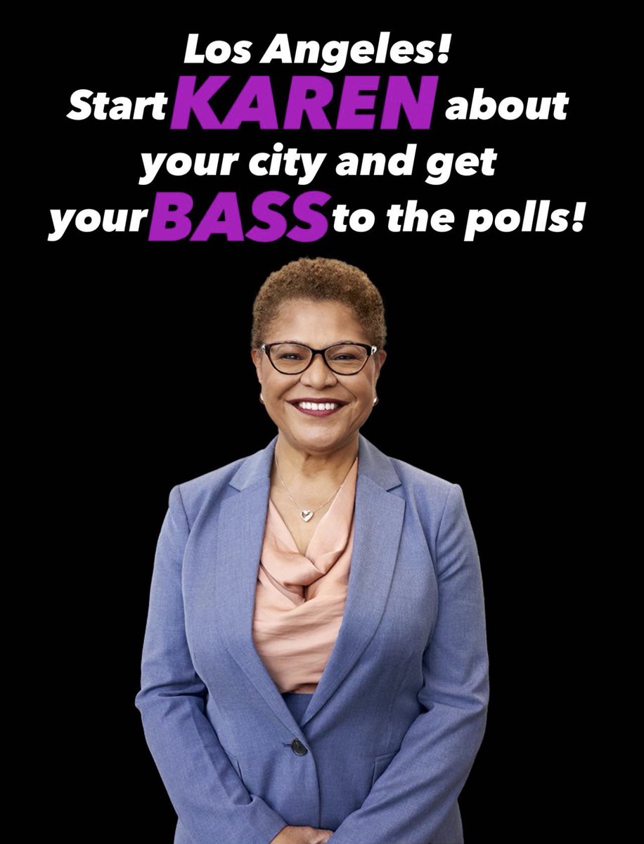 Hey Los Angeles! I’m joining @POTUS @VP @BarackObama and @HillaryClinton in endorsing @KarenBassLA for Mayor. Please get out and vote tomorrow wherever you live! #KarenBass #KarenBassForMayor