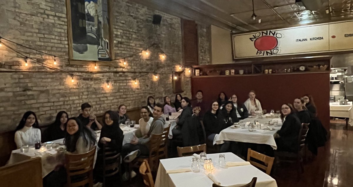 Grazie al ristorante <a href="/NonnoPinos/">Nonno Pino's</a> in Edison Park for a wonderful dining experience for East Leyden’s circolo italiano!
