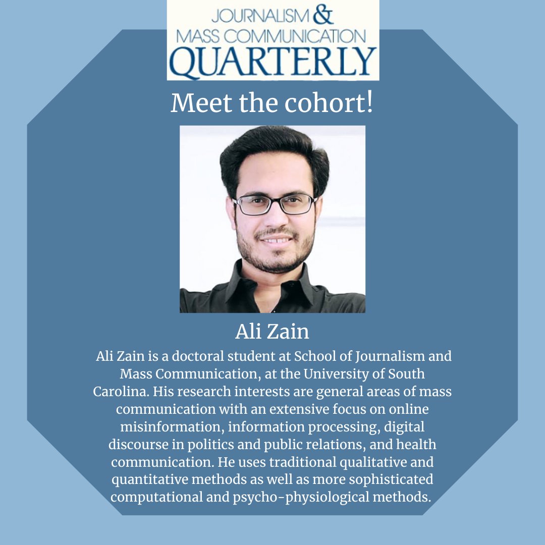 jmcquarterly's tweet photo. Featuring @alimaan from the School of Journalism and Mass Communication at @UofSC #JMCQTrainingProgram https://t.co/dTlEYW2i3j