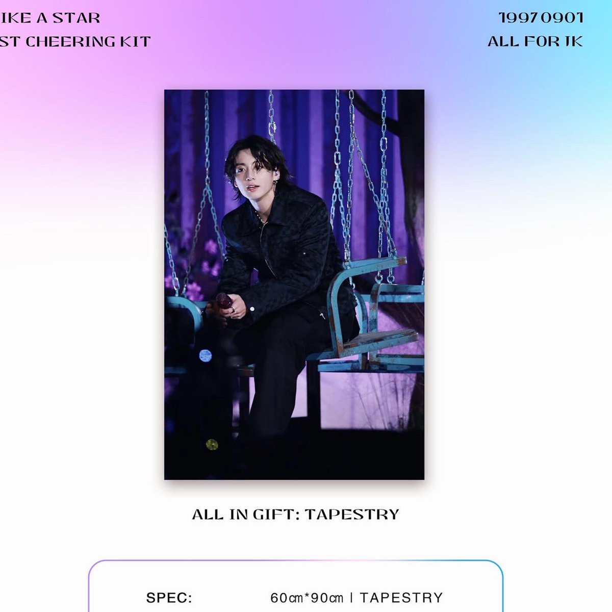 [🇲🇨INA] Like A Star 1st Cheering Kit
by
<a href="/LikeaStar_jk91/">Like a Star</a>

💰 370,000 IDR  (✅ EMS &amp;TAX &amp; DP)
📅 14 Nov' 22
📌 bit.ly/3DK7QXA

#bts #btsslogan #ksoulshop_bts #ksoulshop_slogan #jungkook