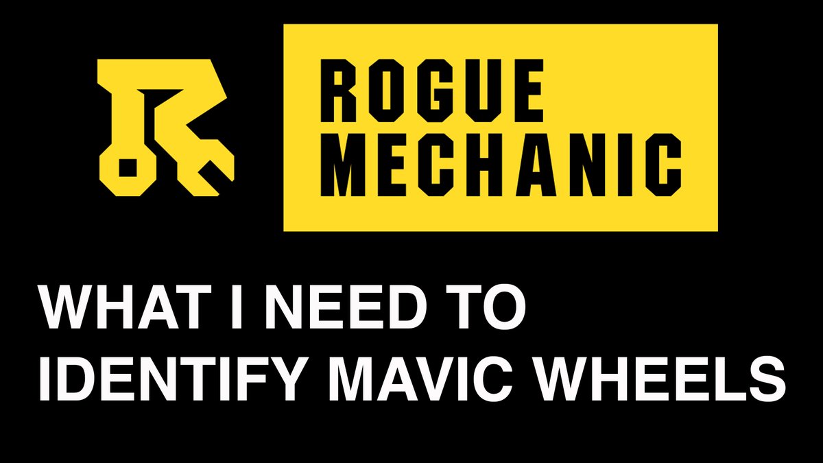 RogueMechanic's tweet photo. What I Need to Identify Your Mavic Wheel https://t.co/gIV8Ig7fsr via @YouTube https://t.co/dpfnxiACYR