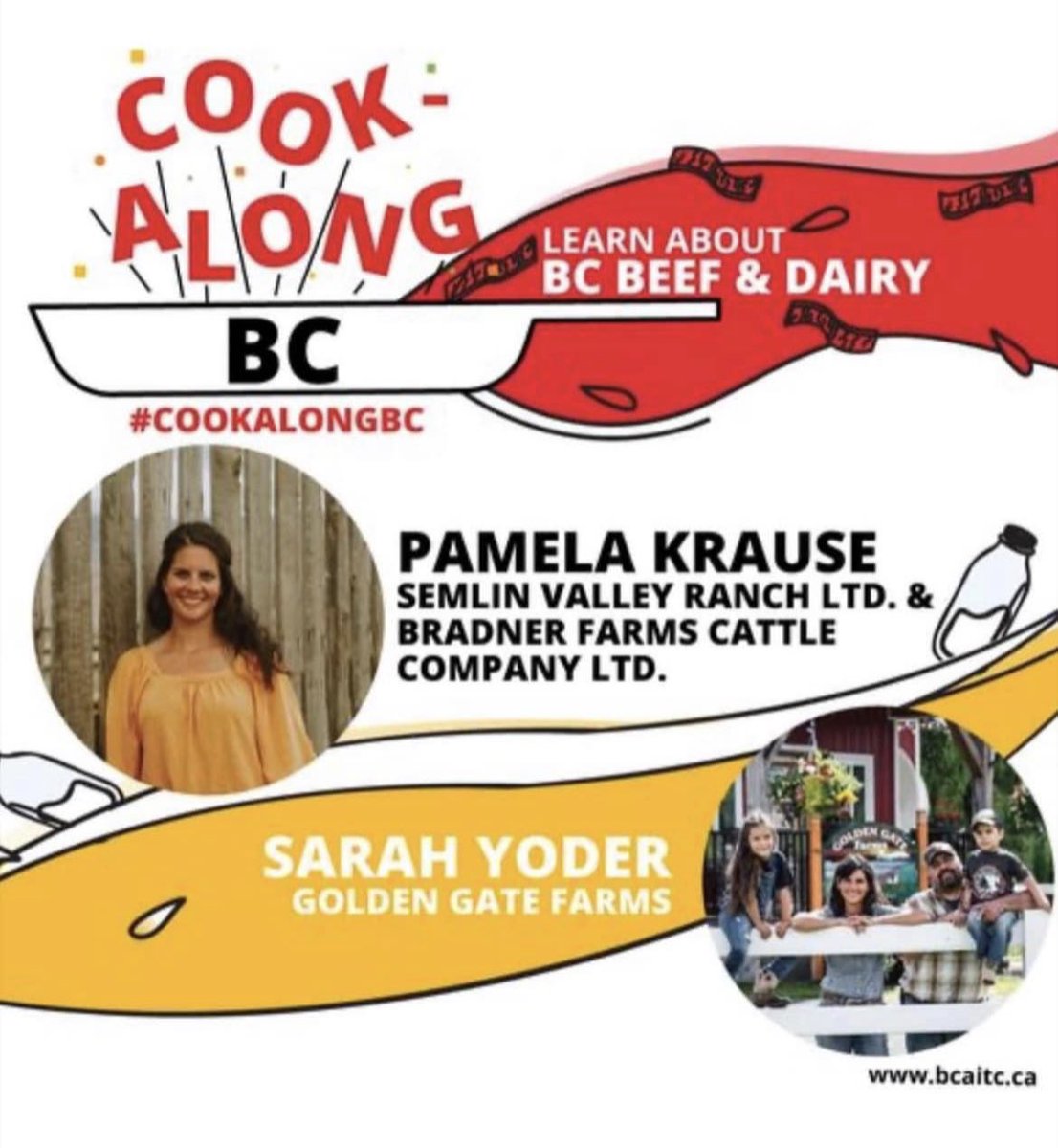 Mark your calendar! 📅📅 Our NEW <a href="/bcaitc/">BC_AgInTheClassroom</a> &amp; <a href="/White_Spot/">White Spot</a> #CookAlongBC event takes place 5:30-7:00pm on Dec 6! Sign up now for this FREE VIRTUAL EVENT at bcaitc.ca/blog/cook- along-bc-event-december-6.
Thanks to the event's Presenting Sponsors, BC Cattlemen’s Association &amp; @