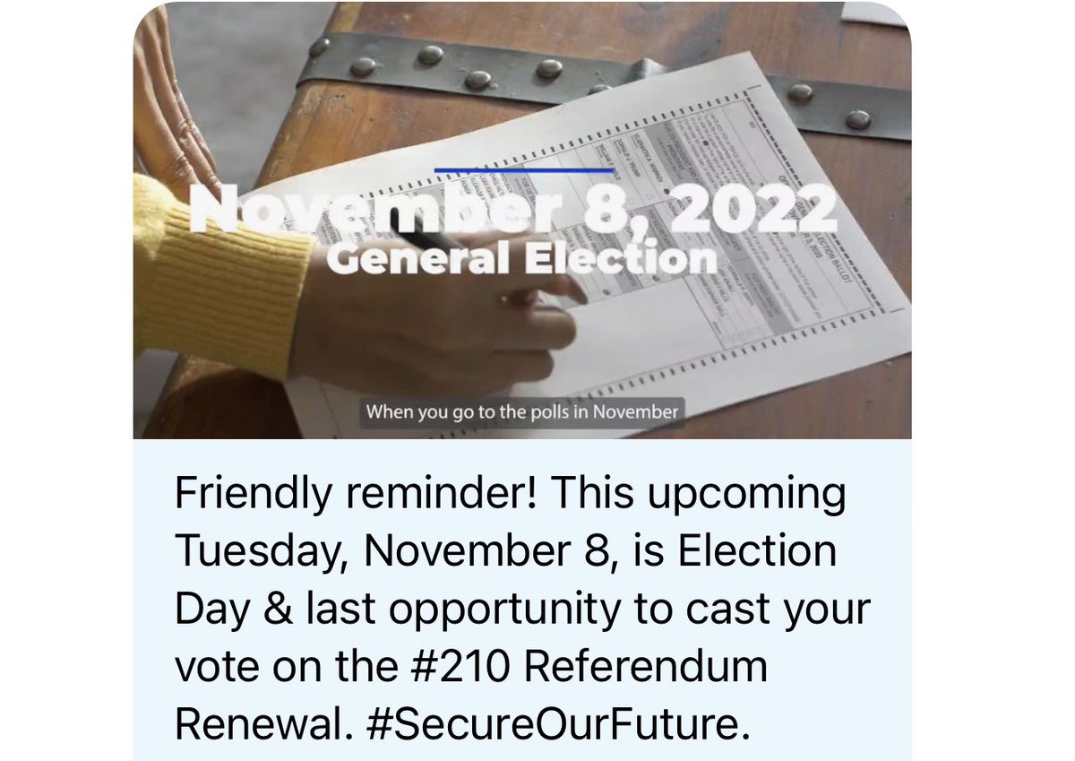 TreasureElem's tweet photo. Vote to renew #210 Referendum#secureourfuture .@TreasureElem @MDCPS @SuptDotres @GilbertoBonce @verenanro https://t.co/kWocI84p8w