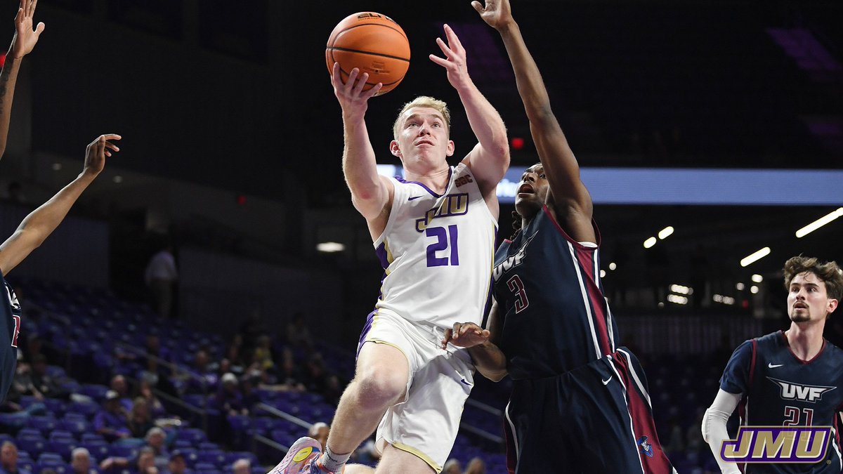 JMUMBasketball's tweet photo. Got the job done to open things up tonight! Get all your coverage right here ⬇️

📰 | https://t.co/TCeNY7c9Er
📊 | https://t.co/FYlUuzCpn7
📸 | https://t.co/NRoRv9GDos
🗣️ | https://t.co/bTwSgAkp6p

#GoDukes https://t.co/ltD8bjkE31