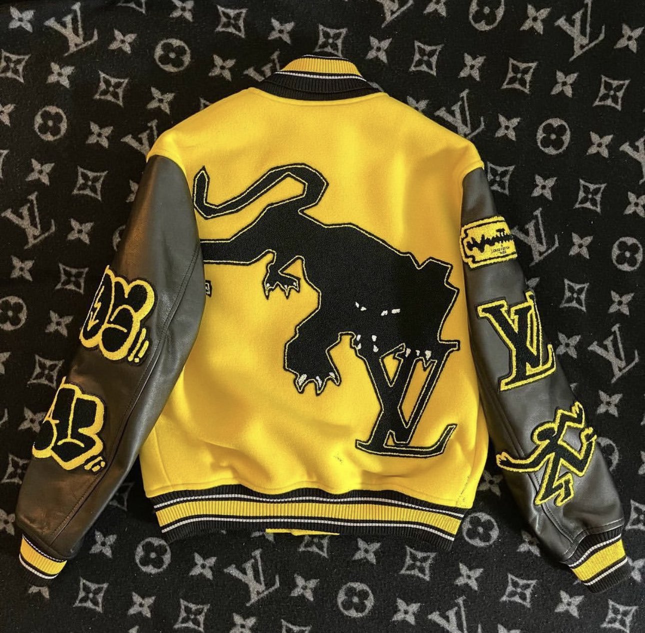 Saint on twitter louis vuitton ss22 amen break varsity jacket https