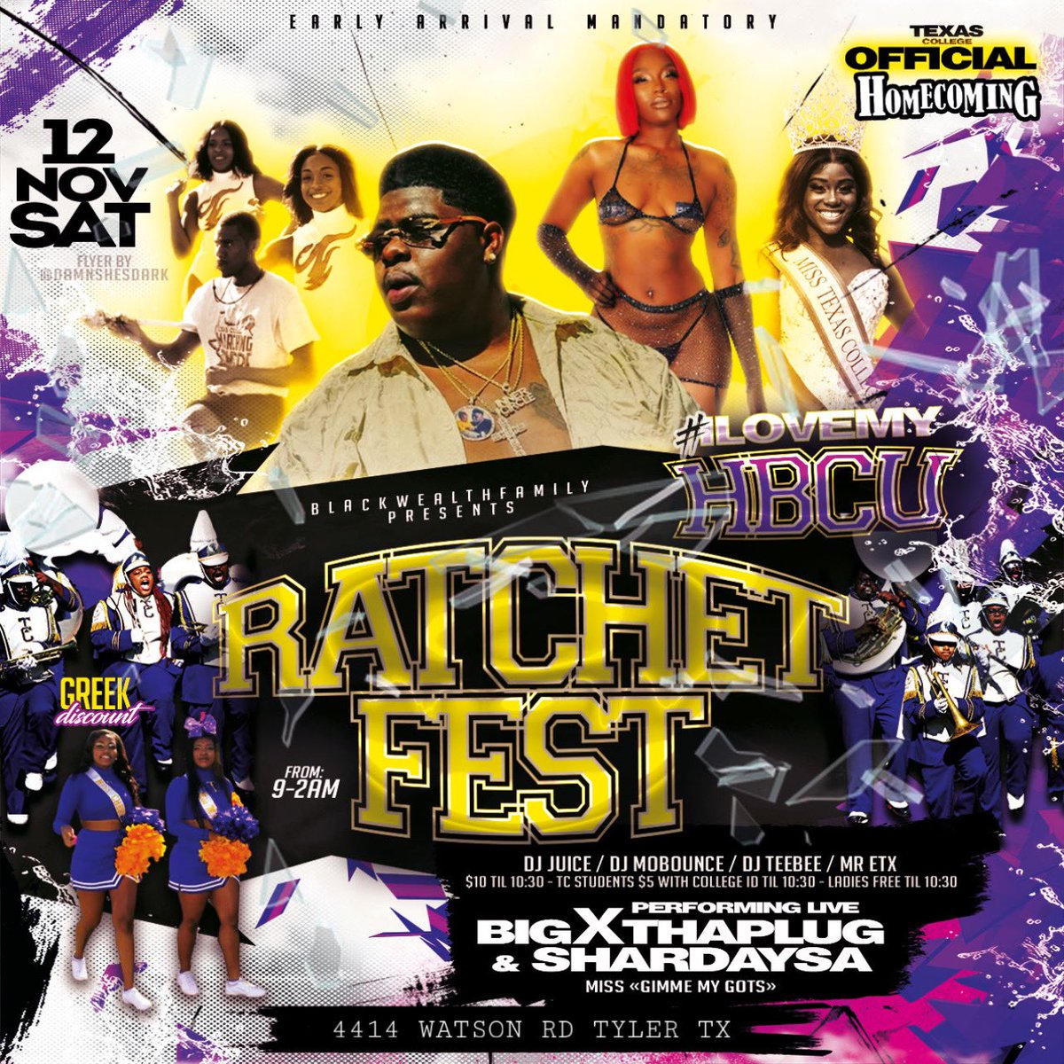 Zeliliveass's tweet photo. This Saturday it’s up #RatchetFest https://t.co/oQz2FDrwW9