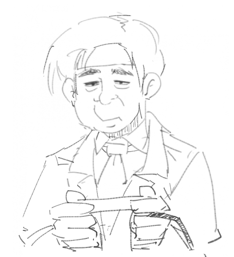 6年前ぐらいに描いた課長
このアカウントを見てる人的には求められてないかもしれないですが真面目な清書は一度ぐらいしても良いかもしれませんね… 