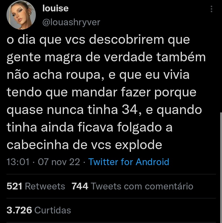 PiranhadoEd_'s tweet photo. Coitadinha
Sofre de magritude https://t.co/5N1l5Xlw0Q