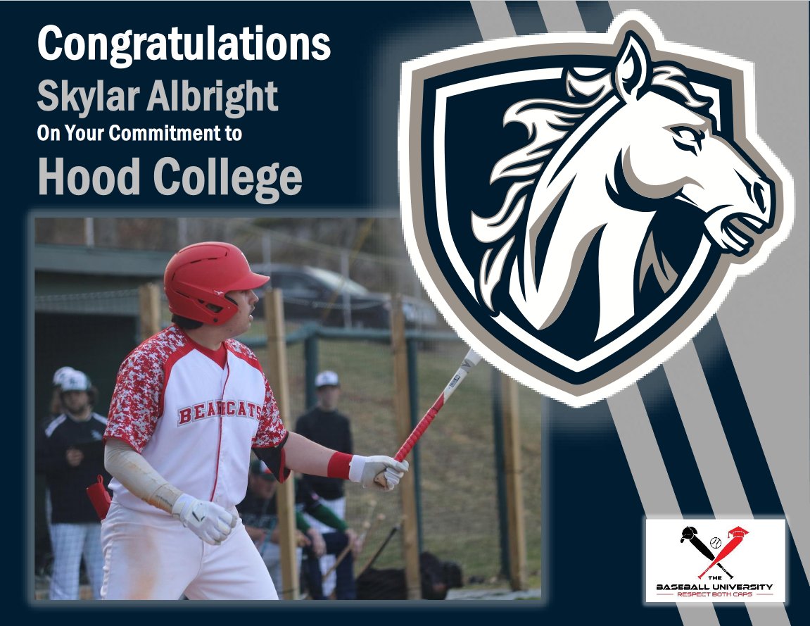 BBUniversityWNC's tweet photo. Congrats @skylaralbright5 of @HHSBSBL on Your Commitment to @Hood_Baseball

The High Academic, All-Conf 3B brings his bat to @hood_college, a D3 located in the Catoctin Mountains, the eastern most ridge of the Blue Ridge

@Chris_Womack @WNCSports @CoachMConnelly  @CImpellittiere https://t.co/cDPnM5oT5U