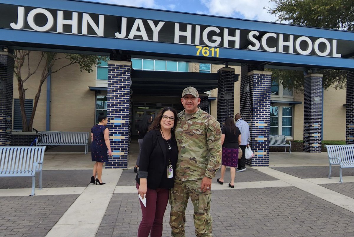JJHSCounseling's tweet photo. The first annual Mustang-Giving is underway @NISDJay @NISDJaySEA! Our Counseling Secretary Ms. Cheryl and her husband's 433rd OSS Lackland AFB donated 36 turkeys to families in need! We also have 36 clubs, sponsors and organizations donating all the trimmings! #MustangsIgnited https://t.co/1wili56gwf